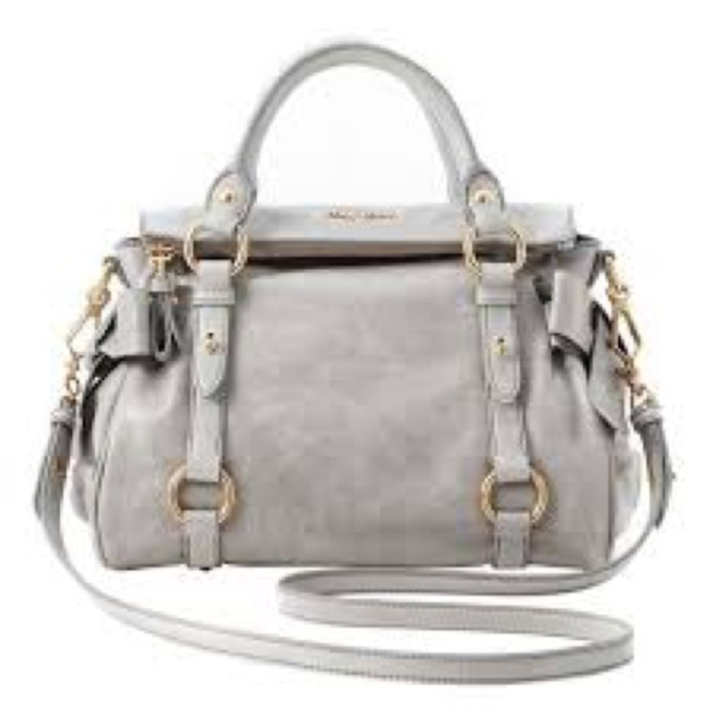 Miu Miu Mini Vitello Lux Bag in Nube